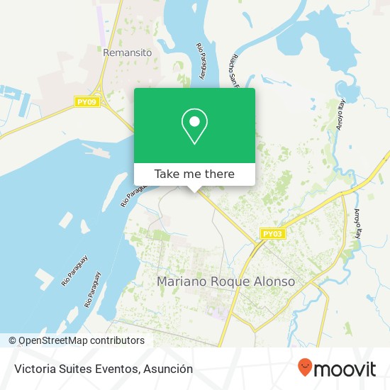 Victoria Suites Eventos map