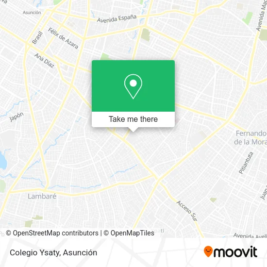 Colegio Ysaty map