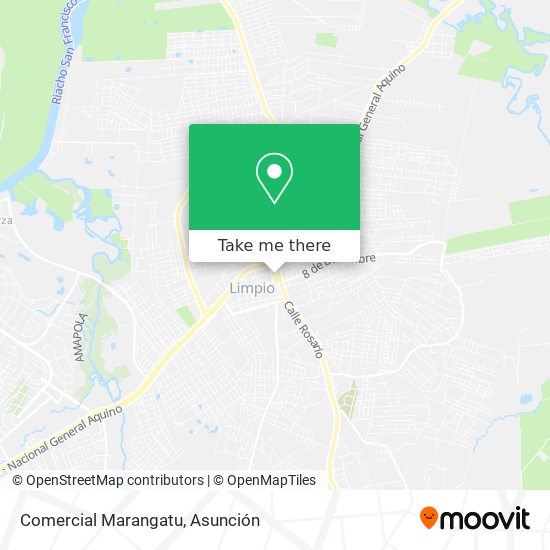 Comercial Marangatu map
