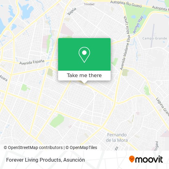 Mapa de Forever Living Products