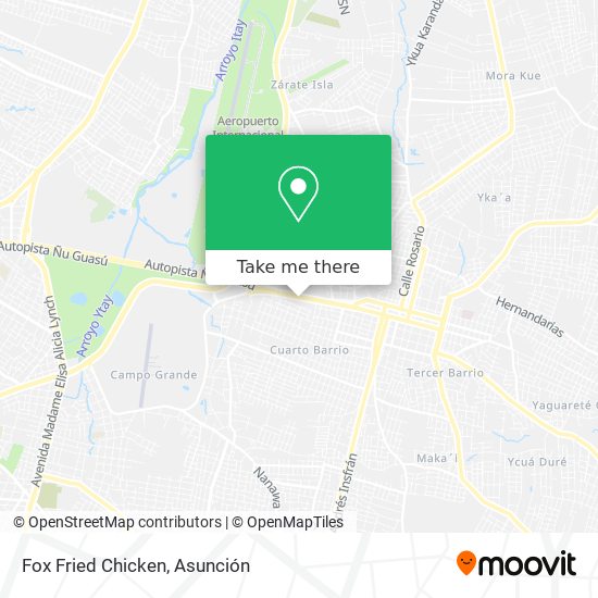 Fox Fried Chicken map