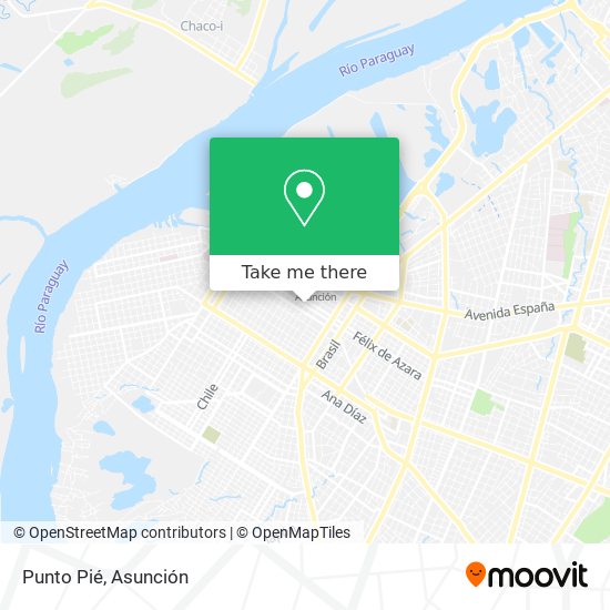 Mapa de Punto Pié