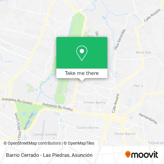 Barrio Cerrado - Las Piedras map