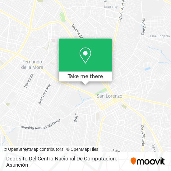 Depósito Del Centro Nacional De Computación map