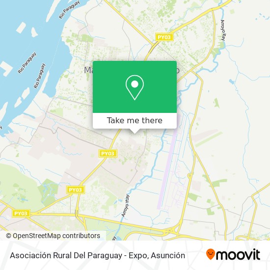 Asociación Rural Del Paraguay - Expo map