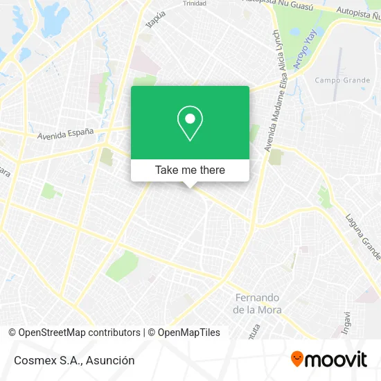 Cosmex S.A. map