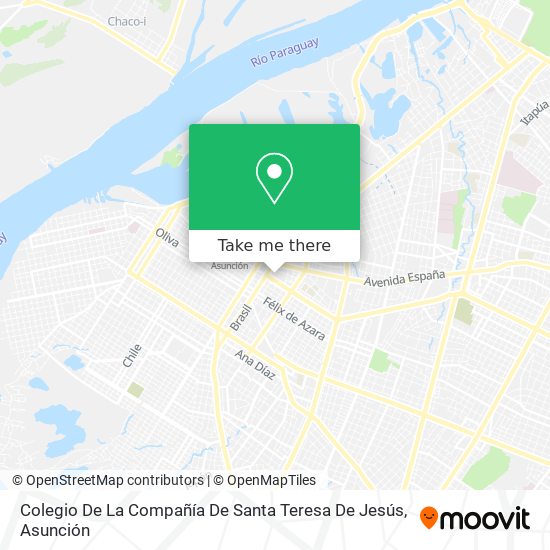 Mapa de Colegio De La Compañía De Santa Teresa De Jesús