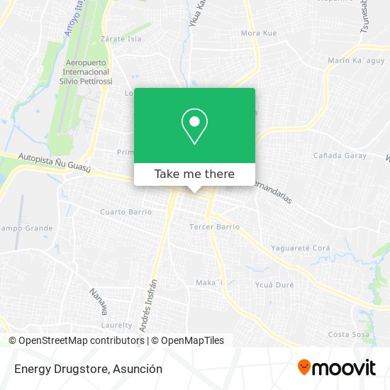 Mapa de Energy Drugstore