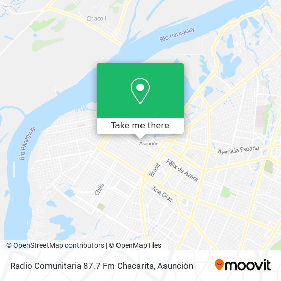 Radio Comunitaria 87.7 Fm Chacarita map