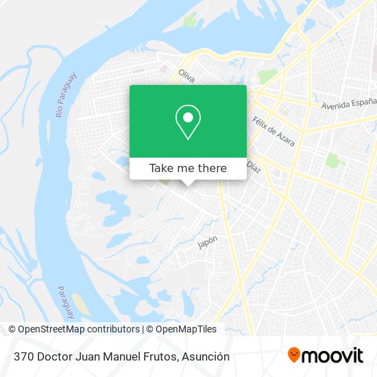 370 Doctor Juan Manuel Frutos map