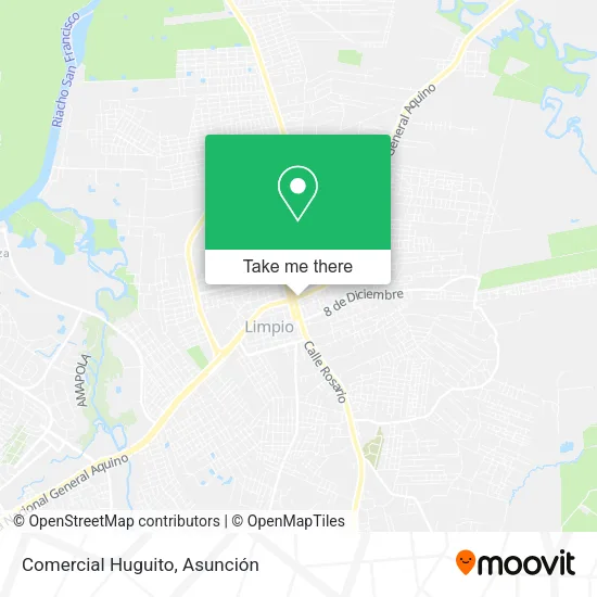 Comercial Huguito map