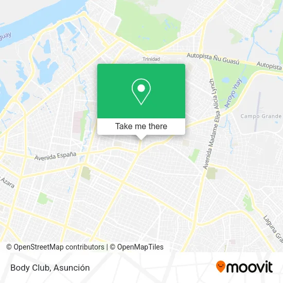 Body Club map