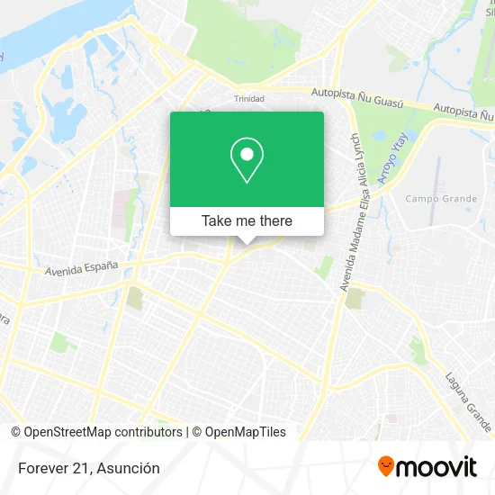 Forever 21 map