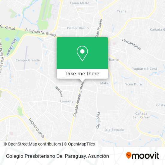 Colegio Presbiteriano Del Paraguay map
