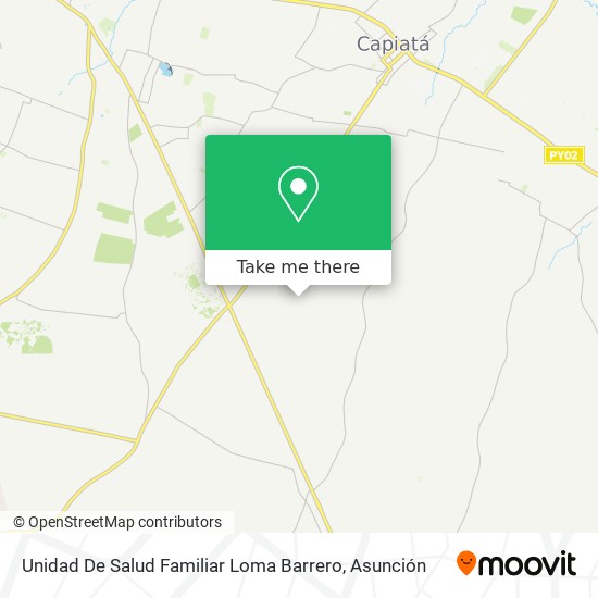 Mapa de Unidad De Salud Familiar Loma Barrero