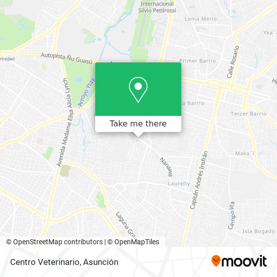 Mapa de Centro Veterinario