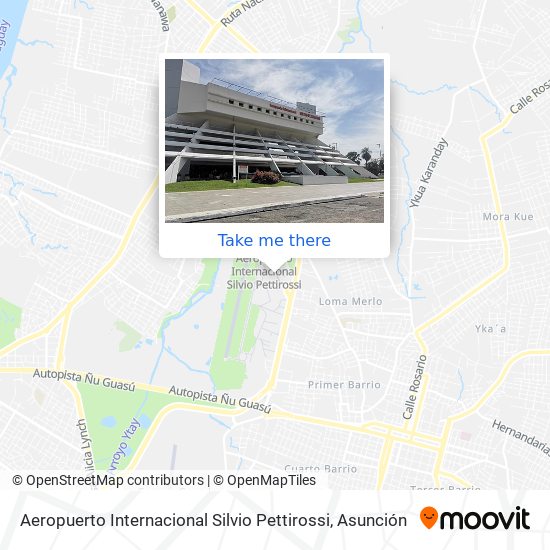 Aeropuerto Internacional Silvio Pettirossi map