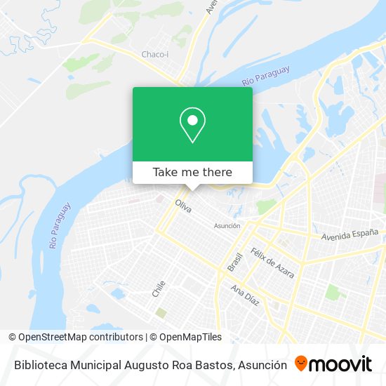 Mapa de Biblioteca Municipal Augusto Roa Bastos