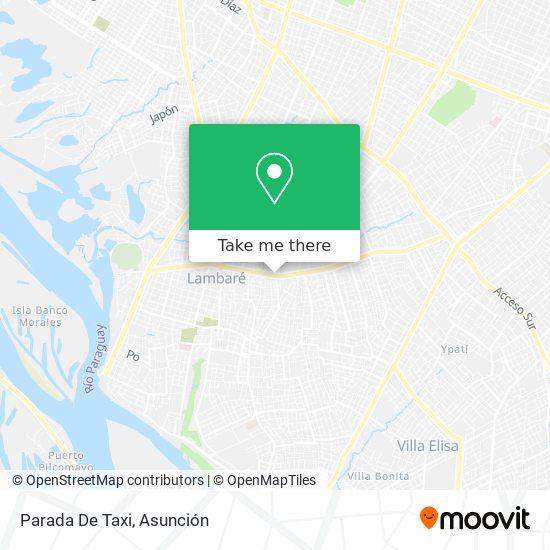 Mapa de Parada De Taxi