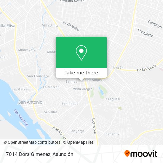 Mapa de 7014 Dora Gimenez