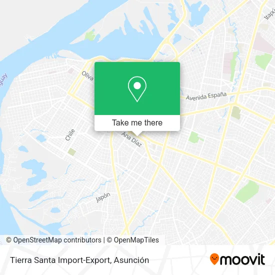 Tierra Santa Import-Export map