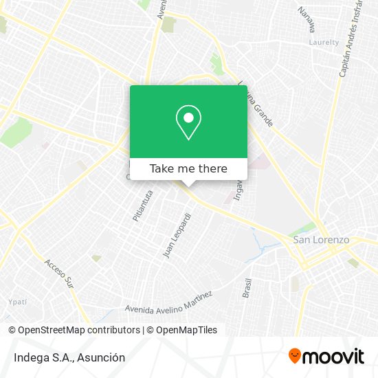 Mapa de Indega S.A.