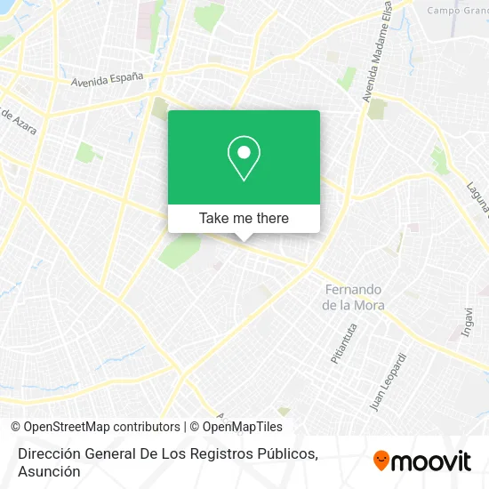 Dirección General De Los Registros Públicos map