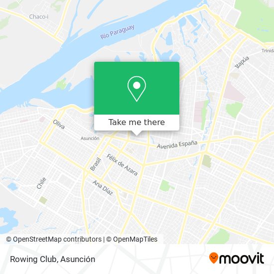 Mapa de Rowing Club