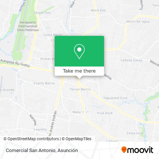 Comercial San Antonio map