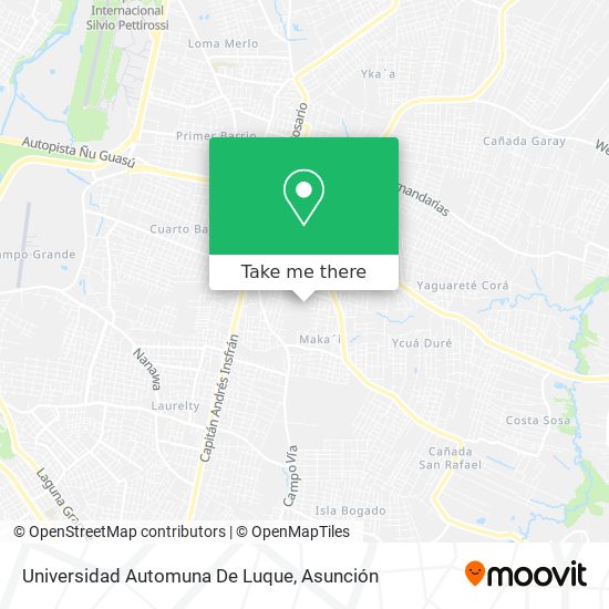 Universidad Automuna De Luque map
