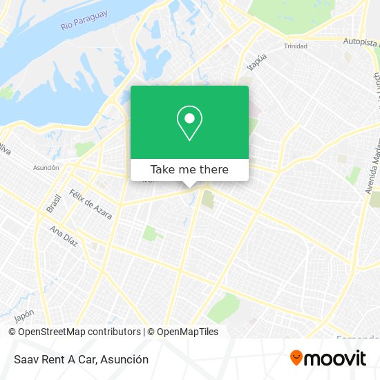 Saav Rent A Car map