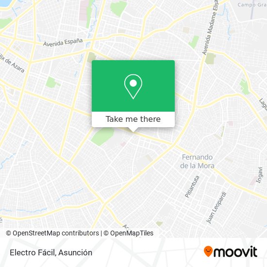 Electro Fácil map