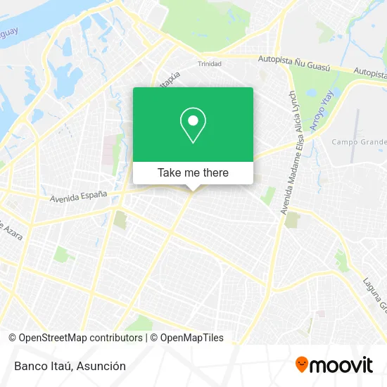 Banco Itaú map