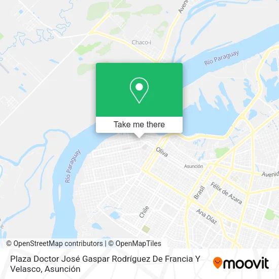 Plaza Doctor José Gaspar Rodríguez De Francia Y Velasco map