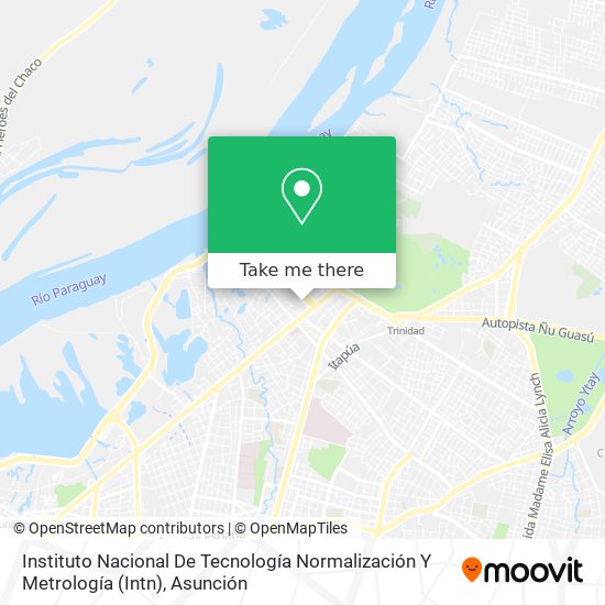 Instituto Nacional De Tecnología Normalización Y Metrología (Intn) map