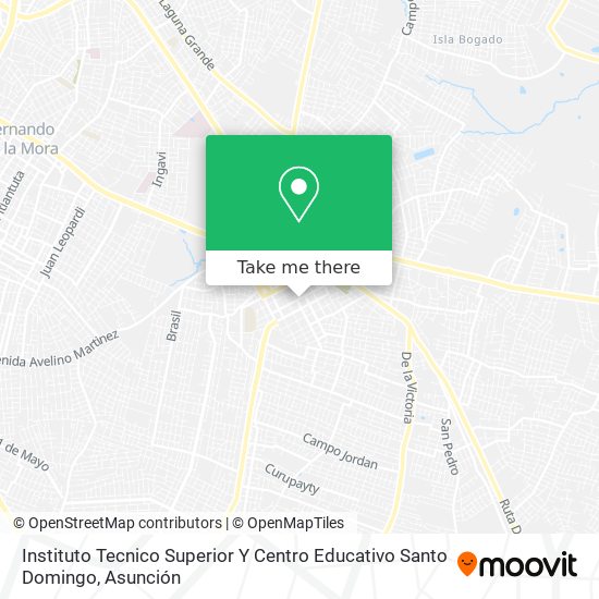 Instituto Tecnico Superior Y Centro Educativo Santo Domingo map