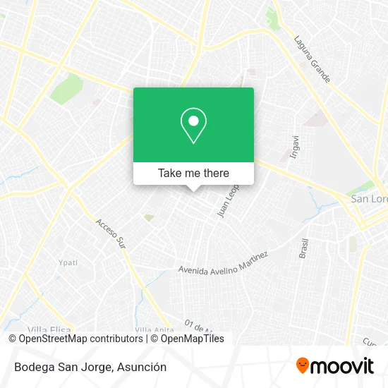 Bodega San Jorge map