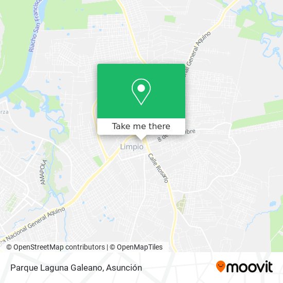 Mapa de Parque Laguna Galeano