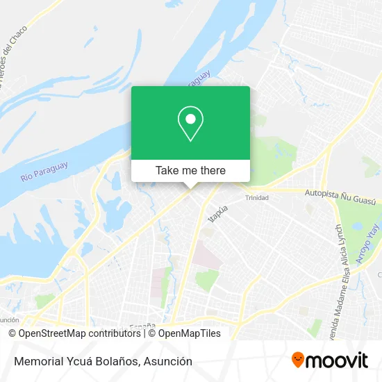 Memorial Ycuá Bolaños map
