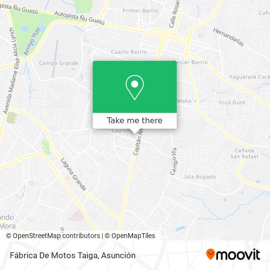 Mapa de Fábrica De Motos Taiga