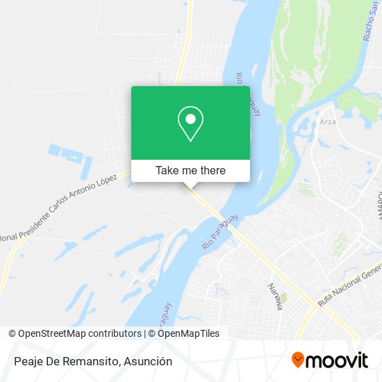Mapa de Peaje De Remansito