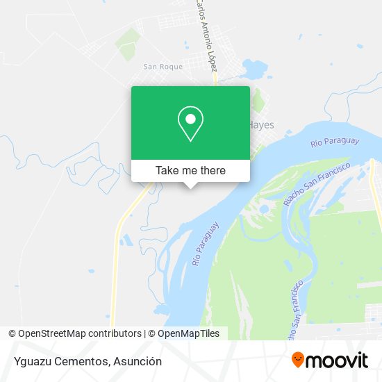 Mapa de Yguazu Cementos