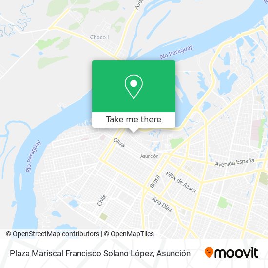 Mapa de Plaza Mariscal Francisco Solano López