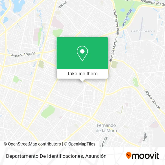 Departamento De Identificaciones map