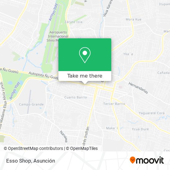 Mapa de Esso Shop