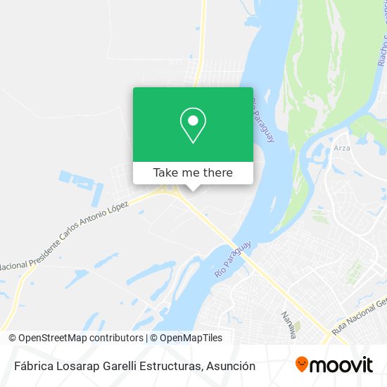 Mapa de Fábrica Losarap Garelli Estructuras