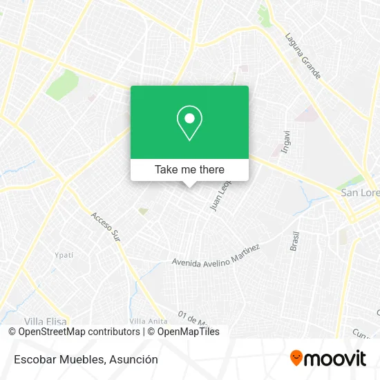 Escobar Muebles map
