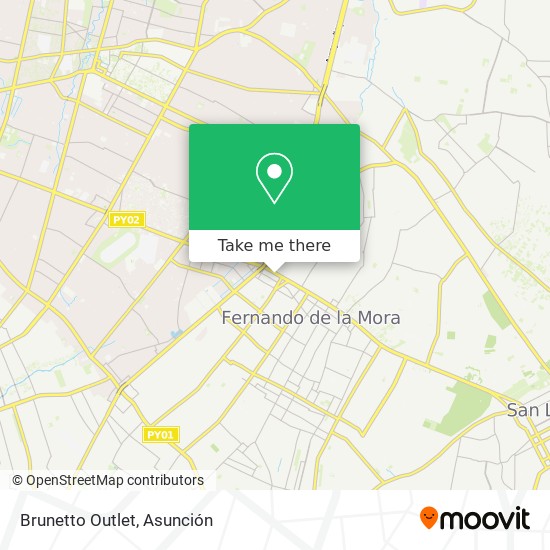 Brunetto Outlet map