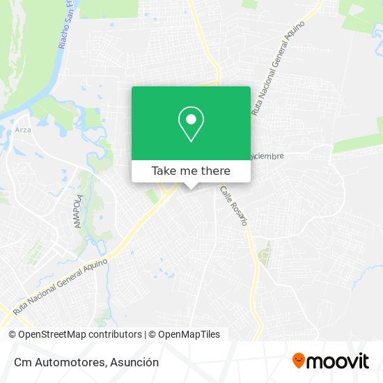 Mapa de Cm Automotores