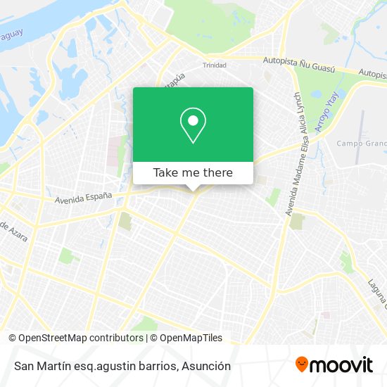 Mapa de San Martín esq.agustin barrios